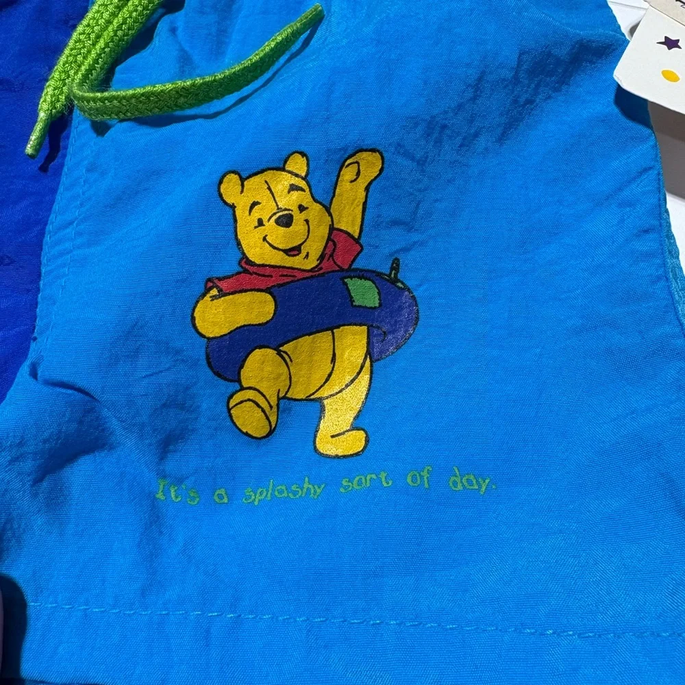Vintage Winnie the Pooh baby boy swim trunks size 3-6 months. NWT